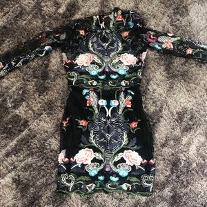 Two piece floral skirt set